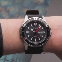 Reloj Buceo Hombre Casio SOLAR MTP-S110-1AV correa goma Casio DIVERS Solar watch nylon band - details 0