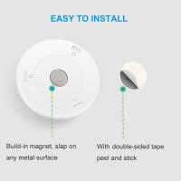 Luz de detección de Movimiento, Luz Nocturna LED inalámbrica con Pilas, Luz de Gabinete para pegarse en Quier Lugar, Luz de Escalera, Luz de disco para pasillo, baño, dormitorio, cocina (Blanco-Luz Blanca Cálida-Paquete de 6) - details 1