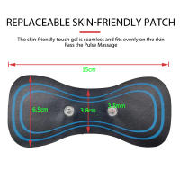 Parches De Gel Para Masajeador De Cuello EMS Reemplazo De Entrenador De Caderas Estimulador Muscular Adhesivo Accesorios De Masajeador Corporal Negro - details 3