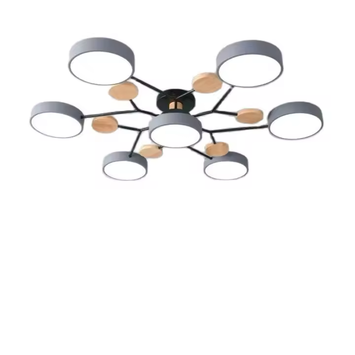 Lámpara De Techo Moderna IRALAN Con Tres Colores Ajustables Macaron Para Sala Cocina Oficina Lámpara Colgante Chandelier Sin Certificación Smart Device - 1