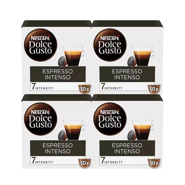 Café NESCAFÉ DOLCE GUSTO Espresso Intenso 30 cápsulas - Pack de 4ud - 120 cápsulas en total - 1
