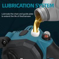 Motosierra eléctrica inalámbrica de 8 pulgadas para carpintería y poda en jardín - Compatible con batería Makita 18V - details 7