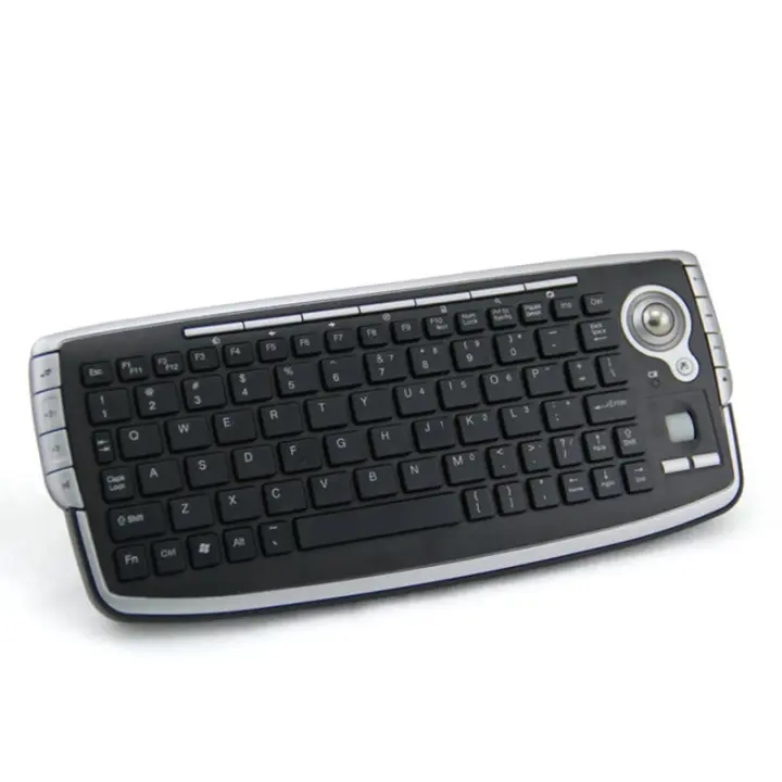 Teclado Mini Portátil Inalámbrico 2.4G Con Ratón Trackball Y Rueda De Desplazamiento Para Laptop TV Box PC USB Membranoso Inglés - 1
