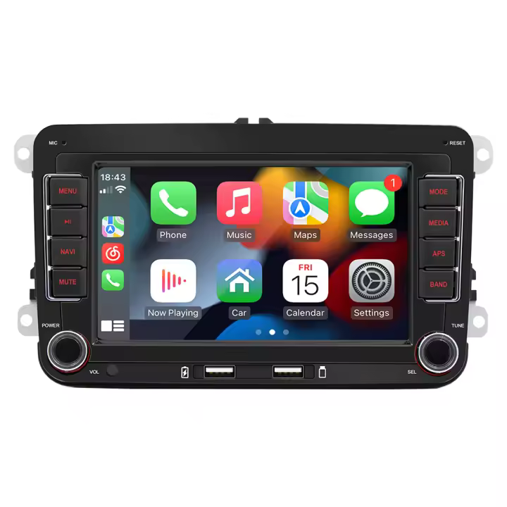 Radio con GPS para coche, reproductor con Android, 2Din, Universal, Wifi, Carplay, para Volkswagen Golf 5, 6, Polo, Passat B6, B7, CC, Skoda, Jetta - 1
