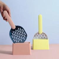 Escobilla Para Taza De Arena Para Gatos Plástica Con Base Herramienta De Limpieza Para Caja De Arena Adecuada Para Gatos Y Gatitos Suministros Para Gatos - details 9