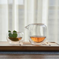 Jarrón De Té De Vidrio Doble Capa Resistente Al Calor 100ml/200ml Copa De Fair Mug Para Casa Sin Químicos De Interés Alto - details 4