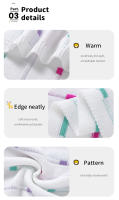 Manta de punto para Bebe recién nasido, edredón de Cama para niños, 100x80cm, cuna para Niños, cochecito a Cuadros, supersuave, Moda de puntos de Colores - details 7
