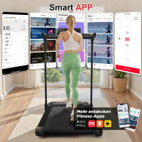 Cinta De Correr Plegable Allinlife, 1-12 Km/H, Control De Distancia, Multimodo, Pantalla Led, 1-12 Programas, Motor Potente Y Silencioso De 2,5 Hp, Rango De Velocidad De 1-12 Kmh, Adecuada Para Uso Doméstico O De Oficina, Envío En 48 Horas. - details 3