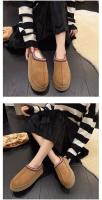 Zapatos De Plataforma Para Mujer Calzado Casual Con Punta Redonda Y Peluche Zapatos Slip-on De Bajo Boca Botas De Invierno Con Suela De Goma Para Vestir Y Uso Diario - details 6