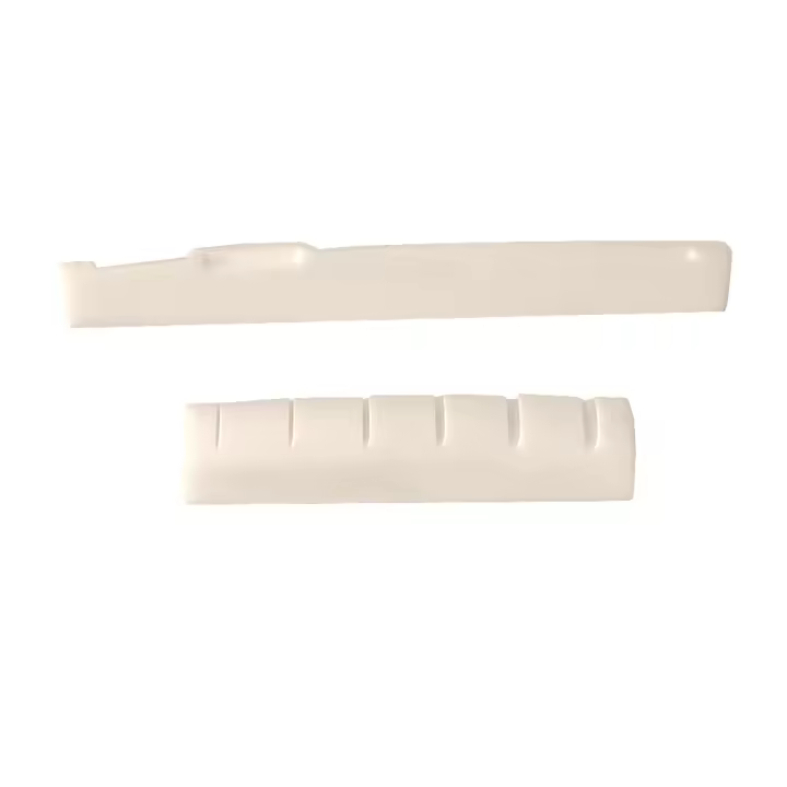 Juego De Nut Y Puente Para Guitarra Acústica Folk Real Hueso 43MM*6MM*9MM Y 72MM*3.0MM*9MM Accesorios De Guitarra - 1