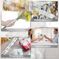 Mantelera Dorada Para Boda Y Fiestas Decoración De Mesa Con Malla De Oro Y Lentejuelas Plateadas Roll Thinn Thin Para Mesa De Comedor - details 14
