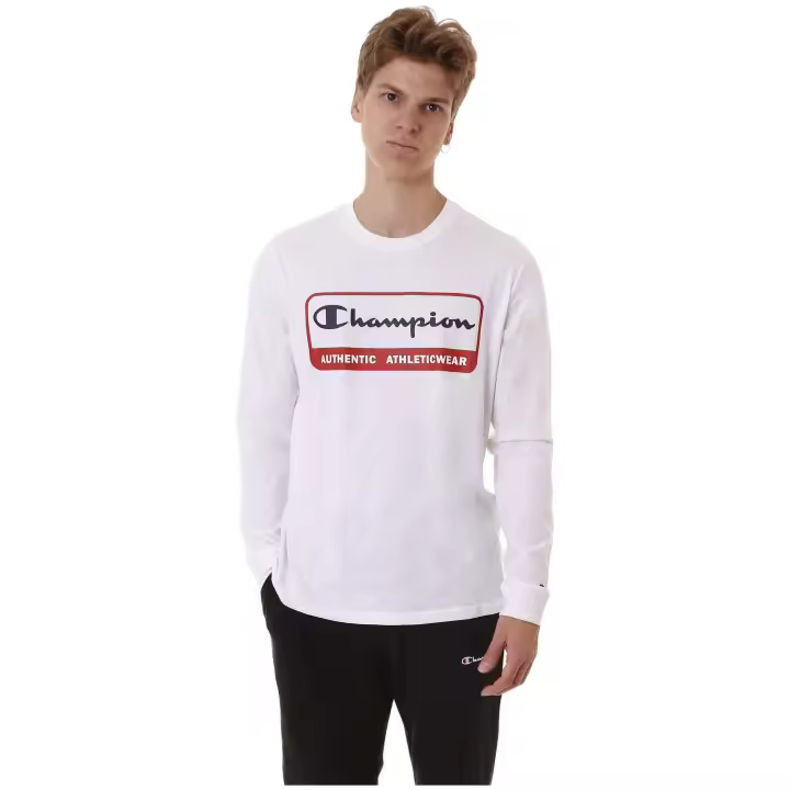Camiseta de Manga Larga Champion  para hombre en color blanco - 1