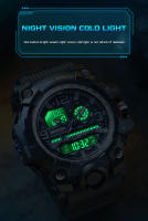 Reloj Deportivo De Estilo Militar G-Serie SANDA Para Hombres Resistente Al Choque Y Al Agua Con Pantalla Analógica Y Digital Relogios Electrónicos Para Hombre - details 5