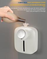 Dispensador de jabón automático de 320ml, dispensador de jabón montado en la comparación sin contacto, with sensor infrarrojo, adecuado para Baños dispensador de jabón, Cocina, Hotel (Blanco) - details 0