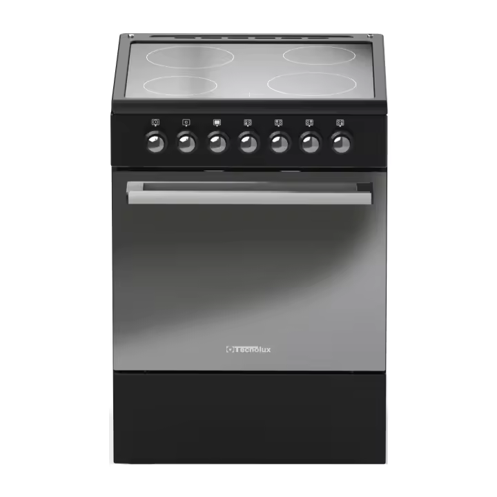 ALPHA Cocina Eléctrica TECNOLUX ELITE-60 Negro Mate, Vitrocerámica, Horno Eléctrico, **Alta Gama** - 1
