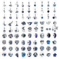 Colgante De Tortuga Con Globe De Viaje Y Red De Sueños Plata 925 Enhebrado Azul Para Pulseras Originales Joyería DIY Regalo Para Mujeres - details 0