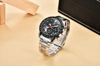 Reloj De Pulsera Deportivo De Lujo Para Hombre BENYAR Con Correa De Cuero Resistente Al Agua Y Cuarzo Militar Marca Nueva - details 24