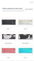 Teclado Mecánico De Juego Mini K620 RGB Con Retroiluminación Teclas Personalizables Y Hotswap USB Para PC Rosa Y Blanca - details 25