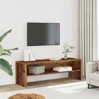 vidaXL Mueble de TV madera de ingeniería 120x40x40cm en color Marrón roble/Roble ahumado/artisian oak y más | almacenamiento funcional diseño moderno para baño dormitorio sala - details 6