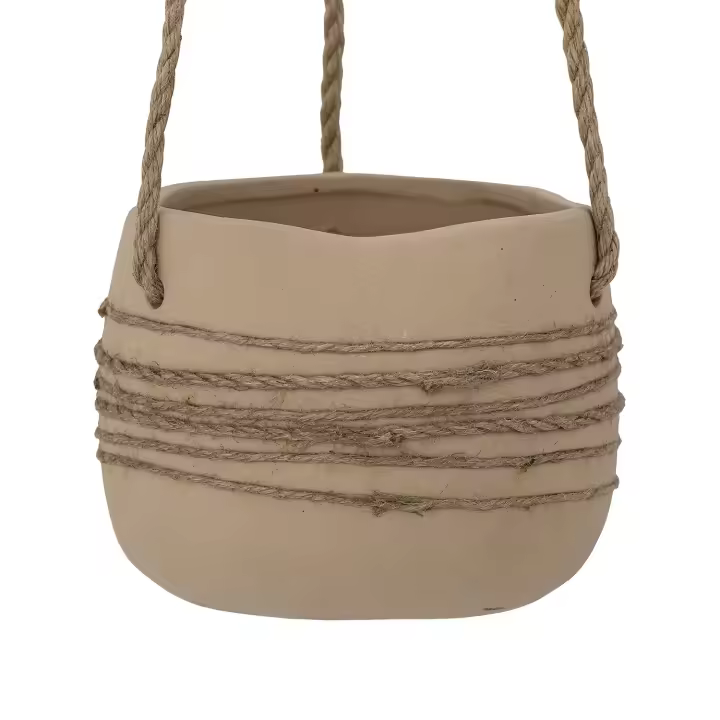Wabi Home - Nica Macetero colgante  hecho de cerámica natural - 1