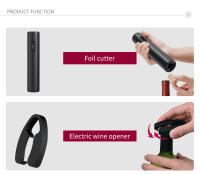 Juego De Abrevidrios Eléctricos Para Vino Y Cerveza Con Abreborrachos Y Capuchones De Batería Accesorios De Cocina - details 10