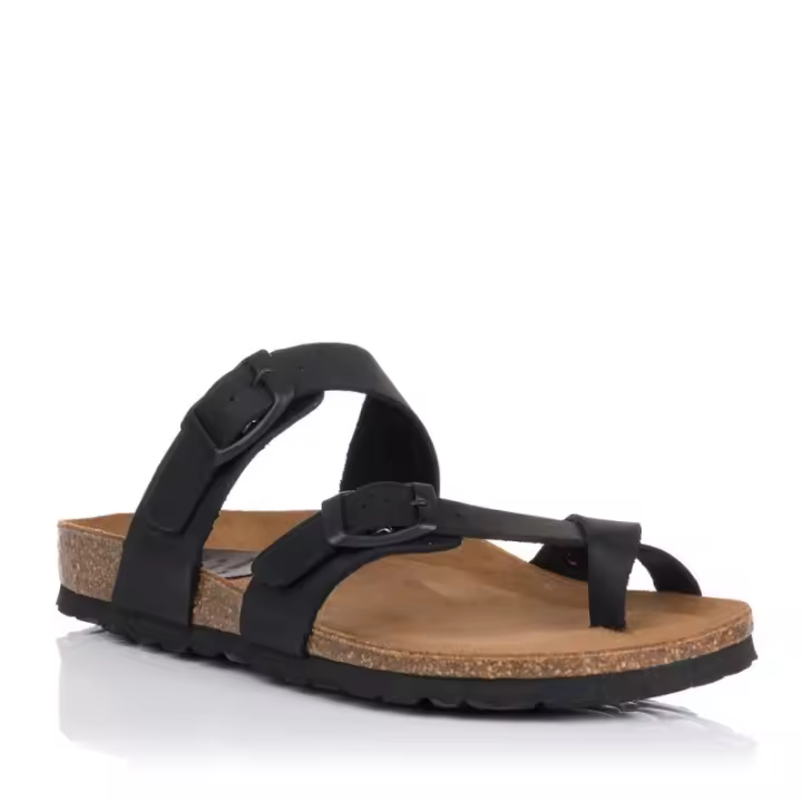 Sandalias planas INTER-BIOS 7212 Mujer Negro - 1