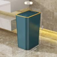 Basurero Slim De 10/12L Para Cocina Baño Y Dormitorio Cubierta Nordic Impermeable Con Tapa De Un Toque Gran Capacidad Ecológico - details 2