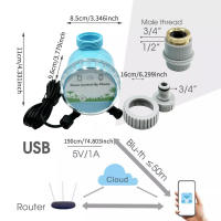 Kit De Riego Automático Para Jardín Con Timer De Agua WiFi Y Control Remoto Por Smartphone Adecuado Para Invernadero Y Exterior - details 2