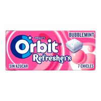 Orbit Refreshers, Chicles Sin Azúcar Bubblemint en Formato Gragea en pack de bolsillo, 16 Paquetes x 7Unidades - details 1