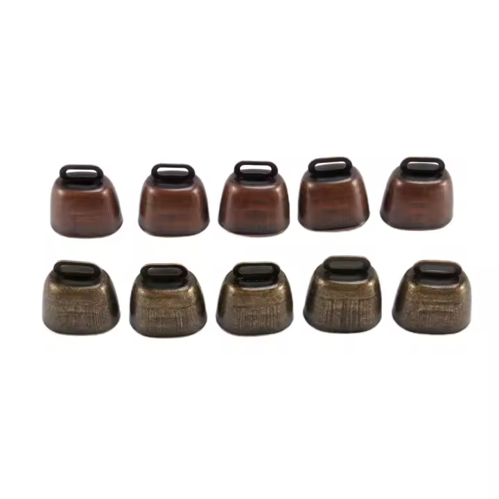 Campanillas de Latón Pequeñas para Pastar Caballos y Ovejas 10PCS Campanilla Retro para Caballos Ovejas Pastura Material de Hierro Producido en China - 1