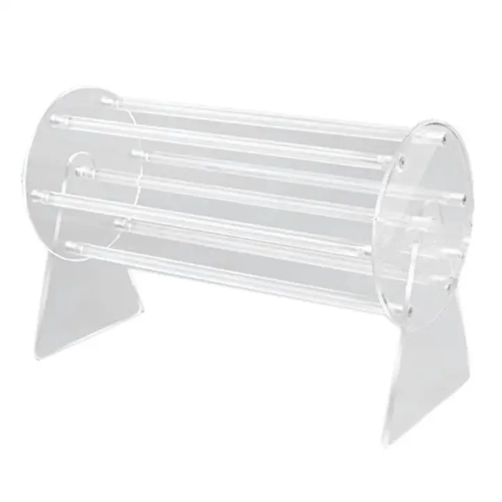 Organizador de Garras de Acrílico 360 Grados Rotativo Almacenamiento y Exhibición de Clips de Pelo para Mujeres Material de Estante de Almacenamiento Acrílico - 1