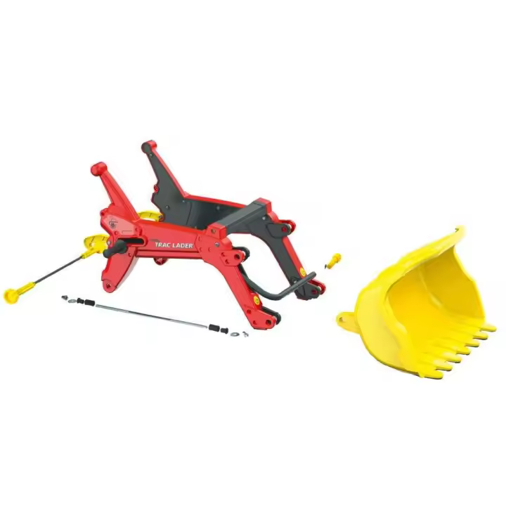 Rolly Toys Tractor Infantil Rollytrac Pala Roja - Juguete para Niños Al Aire Libre - 1