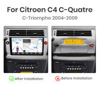 Junsun Android 13 Radio para Citroen C4 C-Triomphe C-Quatre 2004 2005 2006 2007 2008 2009 de Coche con Chip Qualcomm de 8 Núcleos CarPlay Inalámbrico Autorradio Estéreo Pantalla HD Multimedia - details 2