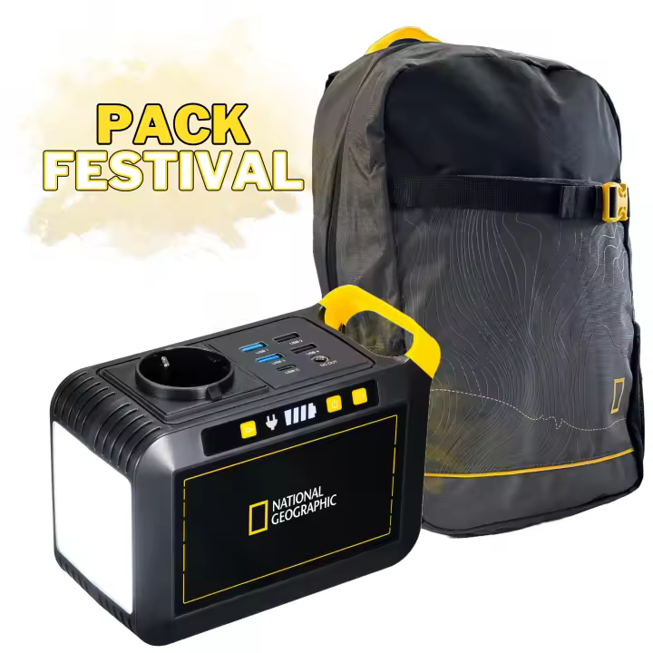 Pack festival Bateria portátil National Geographic + Mochila - 1