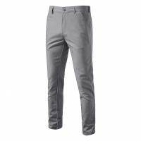 Otoño nuevos pantalones casuales de algodón y lino para hombres pantalones transpirables rectos juveniles de color sólido versátiles para hombres - details 7