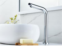 Grifo De Baño Sensor ELLEN ELS8870 Cromado Montado En Plataforma Automático Mezclador De Agua Alto Grifo De Fregadero - details 16