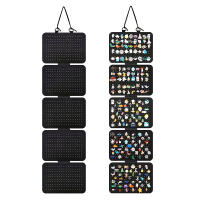 Organizador De Joyas Plegable De Terciopelo 1pc 5-Niveles Colgante Para Pendientes Esteros Y Collares Bolsa De Almacenamiento Para Pulseras - details 0
