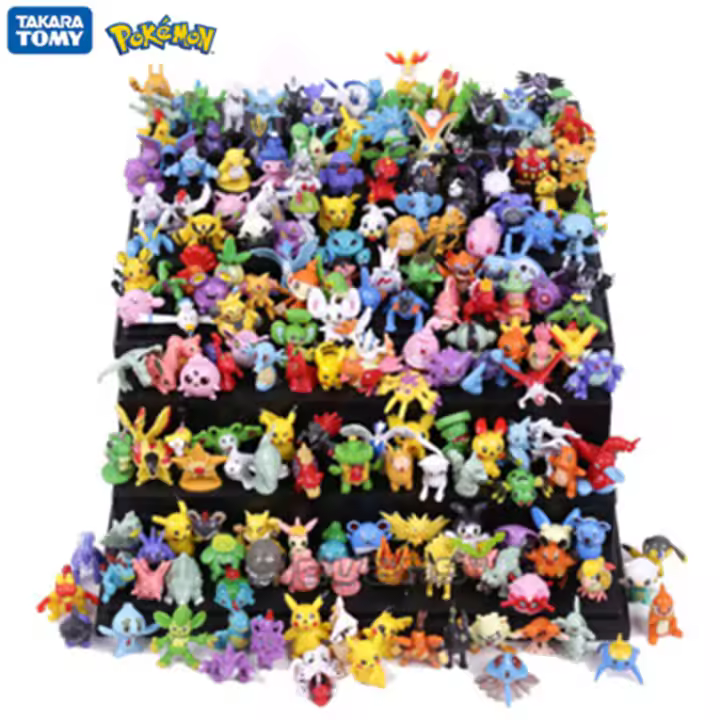 Figuras De Acción Pokémon Diversas Estilos 24-144 Piezas Pikachu Modelo Miniatura 2-3CM Juguetes Para Niños Regalos De Navidad - 1