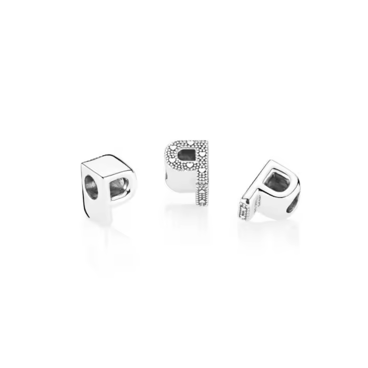 797470 - Charm Pandora de plata inicial letra P - 1