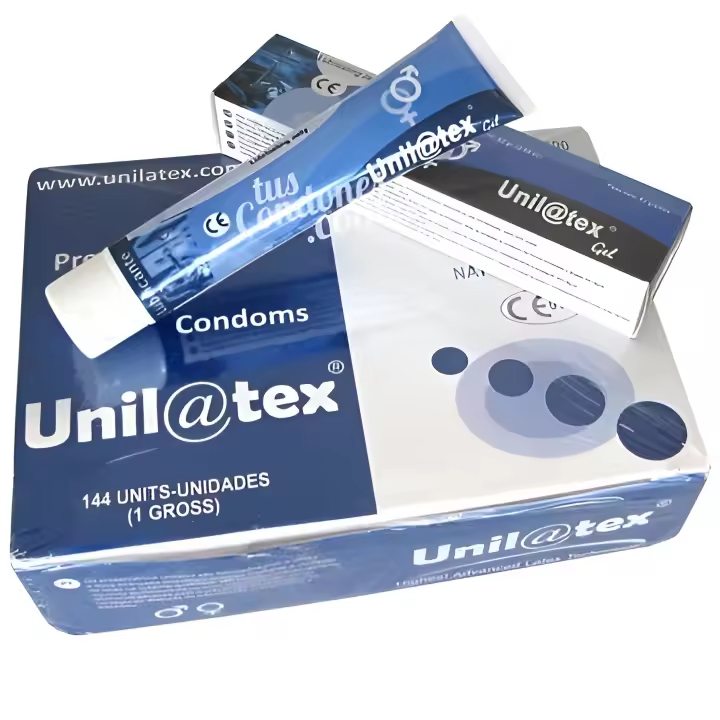 lubricante unilatex + regalo de  144 preservativos unilatex natural - 1