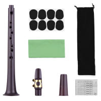Saxofón Mini De Bolsillo C Con 11 Agujeros ABS Con Boquilla De Alto 4 Piezas De Acrílico 8 Piezas De Almohadillas Dentales 8 Piezas De Reeds Y Carteles De Dedos - details 9