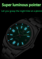 Reloj De Pulsera Deportivo Para Hombre BENYAR Lujo Automático 10Bar Impermeable Acero Inoxidable Con Correa De Acero Reloj De Mano Auto-Bobinado - details 7