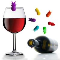 Set Creativo De Marcadores De Bebida Para Vino Y Cocteles Con Pegatinas Para Cristales Y Tazas De Vino Tamaño Pequeño Color Rojo - details 0