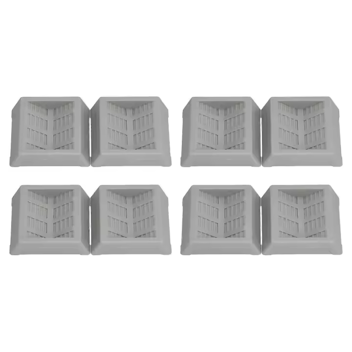 8 unids ruedas de goma Tazas Muebles rueda tapones piso protector para cama silla oficina gabinete sofá armario Ruedas - 1