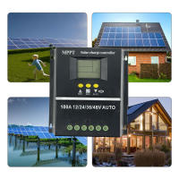 Controlador De Carga Solar MPPT Snaterm 60A 80A 100A Para Paneles Solares 12V 24V 36V 48V Regulador Inteligente De Batería Ácido Lítio Uso - details 0