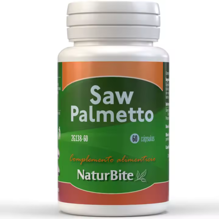 Naturbite Saw Palmetto 60 Caps. Extracto Estandarizado para la Salud Masculina - 1