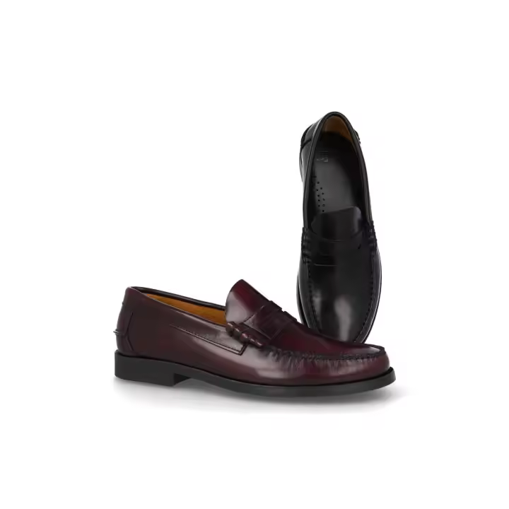 Mº14026 - DJ SANTA ZAPATO CABALLERO PIEL   COLORES : NEGRO , BURDEOS   TALLAS: 39 AL 46  CORTE EXTERIOR: PIEL FLORENTIK  FORRO INTERIOR: PIEL   PLANTILLA: PIEL   ALTURA TACÓN / CUÑA : 2,5 CM.  PISO : SINTETICO - 1