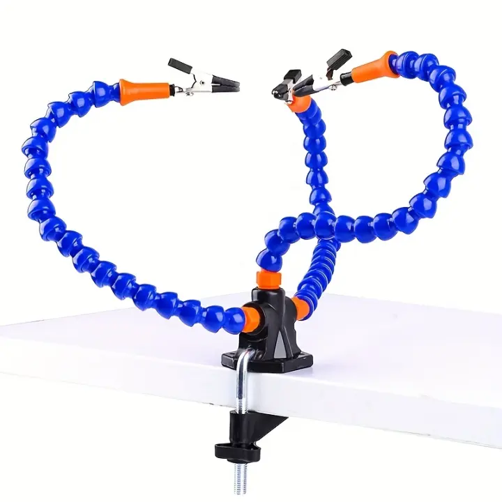 Tercera Mano De Soldadura Helping Hands Con Base De Pinza Para Tablero De Circuito PCB Brazos Flexibles Para Reparación De Placas Electrónicas - 1