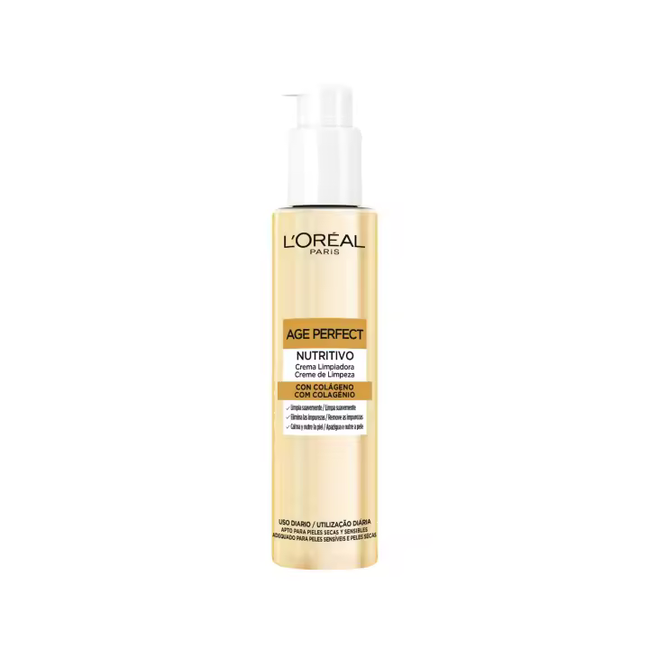 L'Oréal Paris Age Perfect Crema Limpiadora con Colágeno y Glicerina para Piel Madura - 1