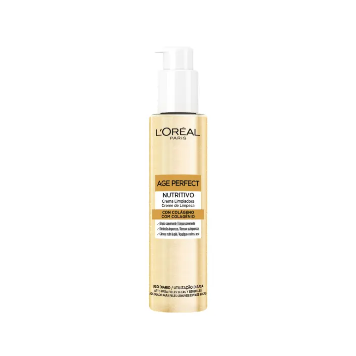 L'Oréal Paris Age Perfect Crema Limpiadora con Colágeno y Glicerina para Piel Madura - 1